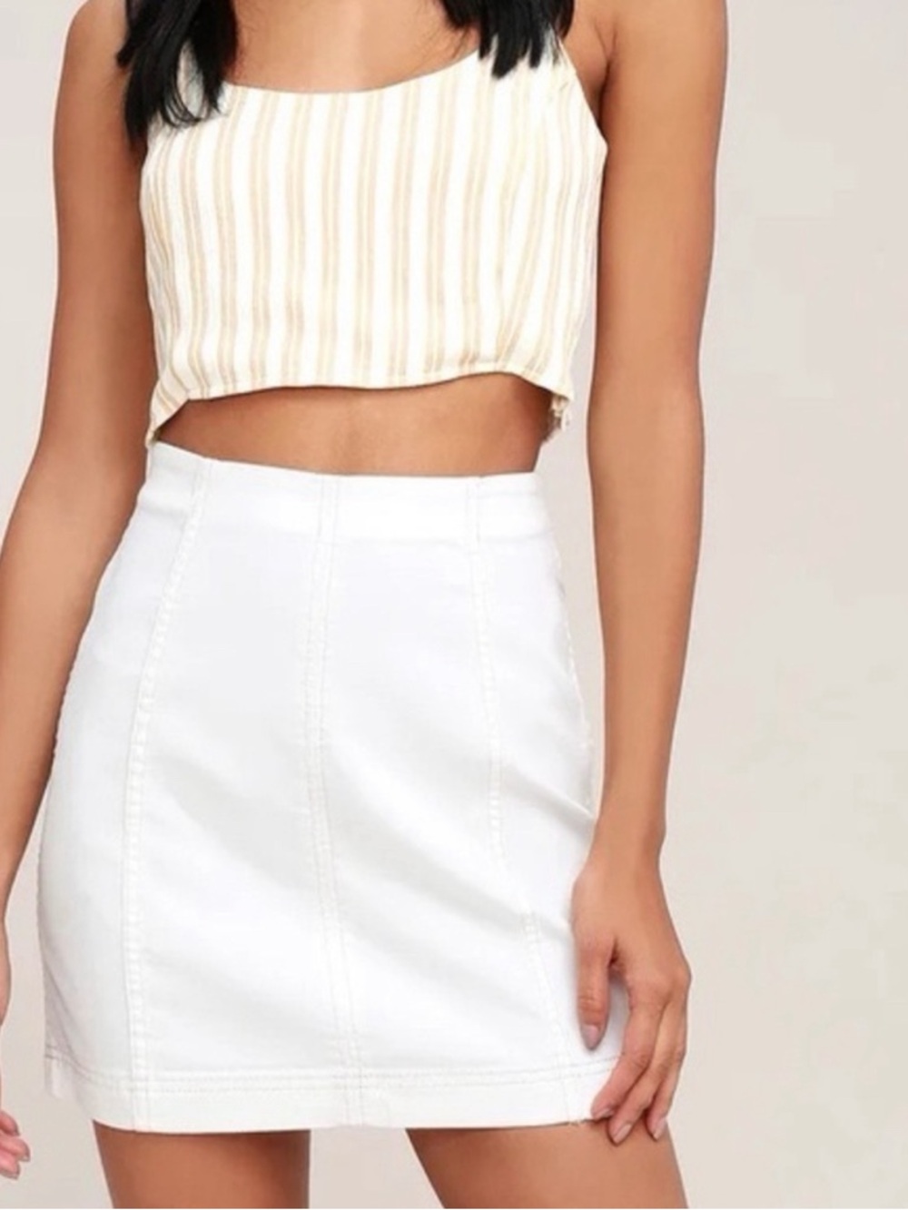 NWT free people modern femme Denim Mini Skirt